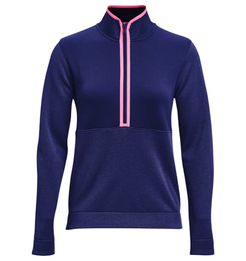 Under Armour Storm Sweater Fleece Half Zip Ladies Blue Jacket