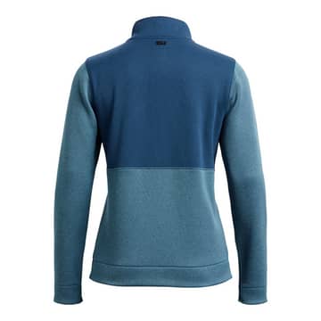 Under Armour Storm Sweater Fleece Quarter Zip Ladies Blue/ Teal Jacket