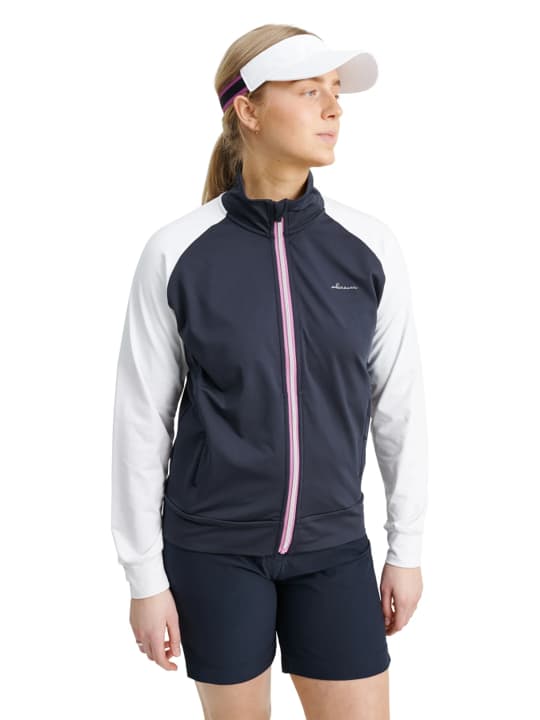 Abacus Kinloch Midlayer Ladies White/ Iris Ladies Jacket