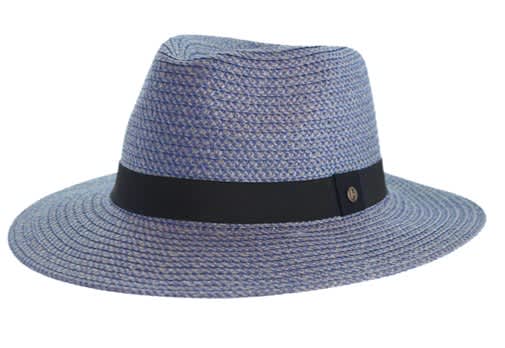 Emthunzini Braided Fedora Men’s Petrol Blue Hat