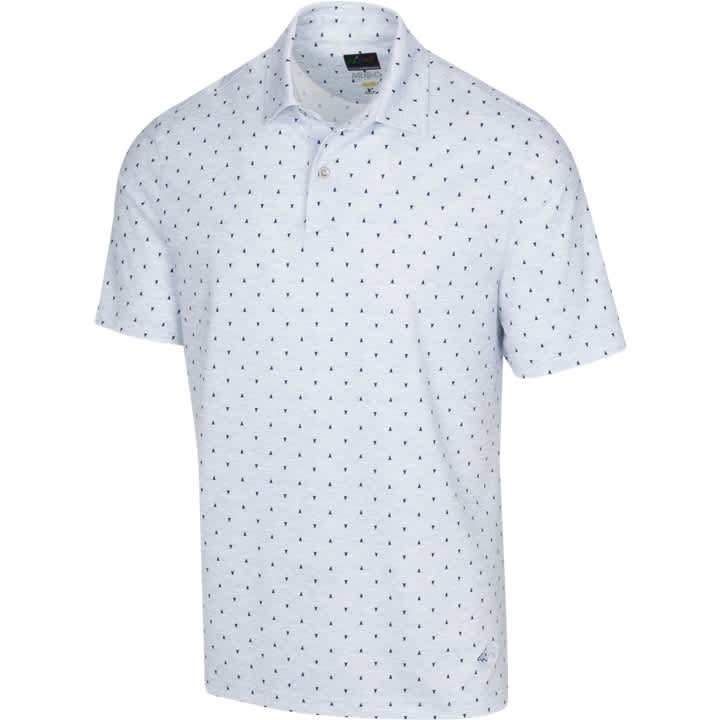 Greg Norman Lab Shark Tooth Grey Heather Men’s Shirt 