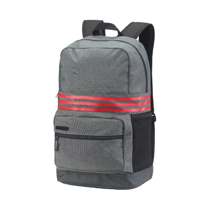 Adidas 3 Stripe Grey/Scarlet Backpack 