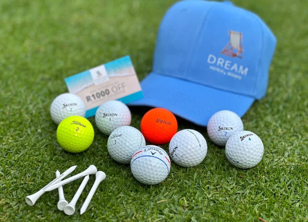 10 Premium Recycled Golf Balls PLUS A FREE CAP + 5 Tees + R1 000 voucher for only R375!!