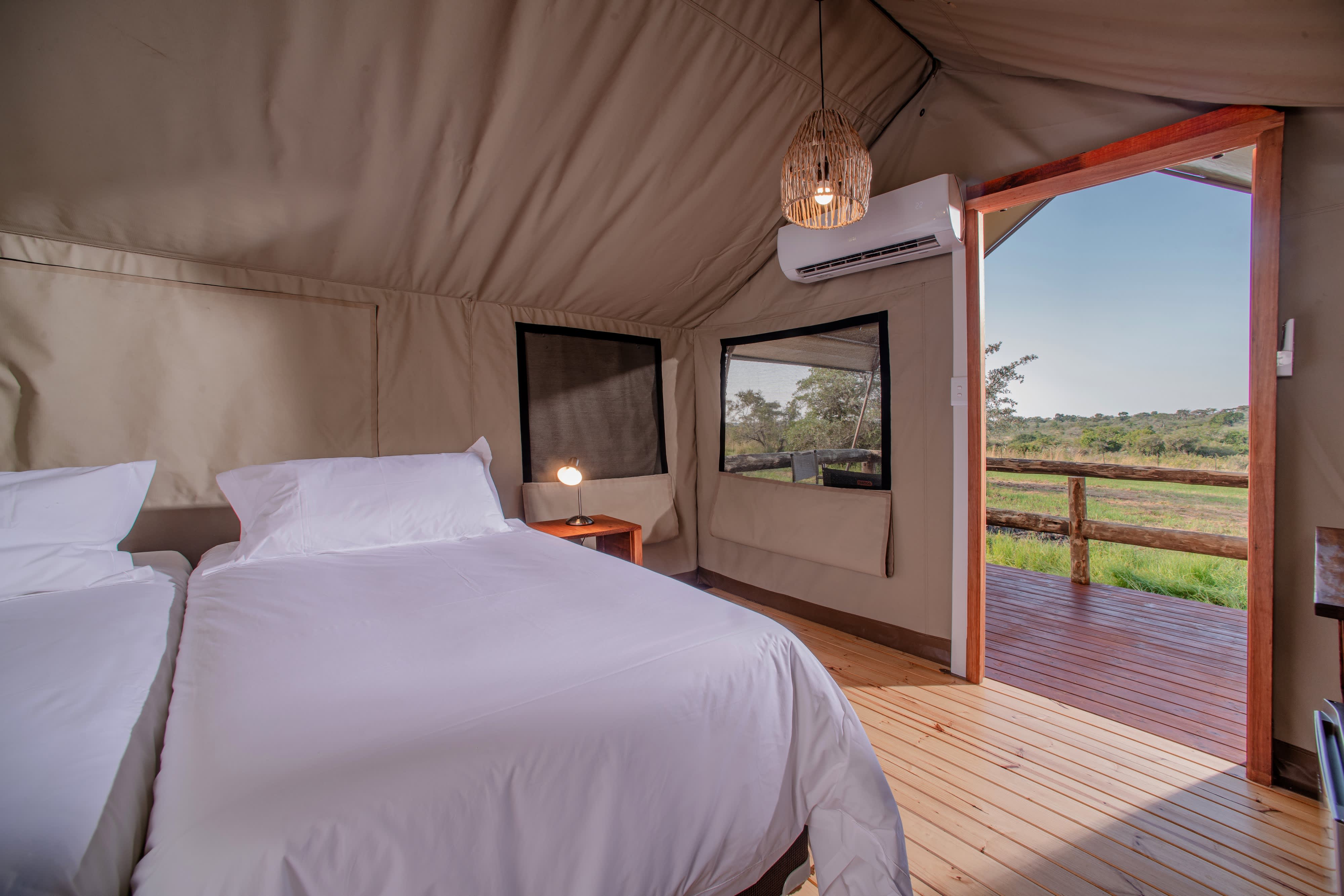 NKAMBENI Safari Camp: Kruger National Park, 1 Night Tented Stay for 2 + Breakfast + Dinner + 1 half day Game Drive!