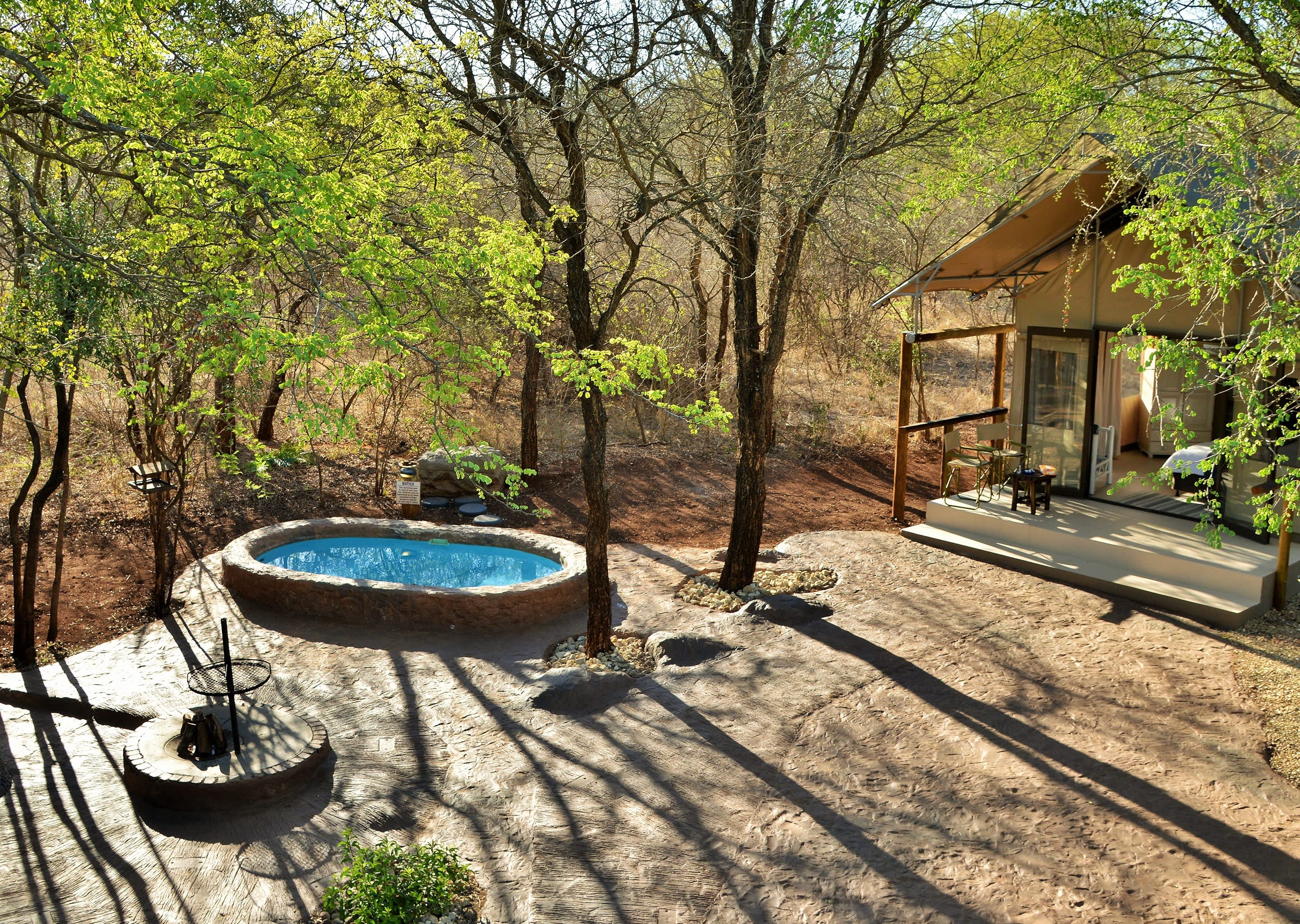 Jackalberry Ridge, Marloth Park near The KNP: Midweek / Weekend Self-Catering Stays for 4/6 people in a Safari Tent!