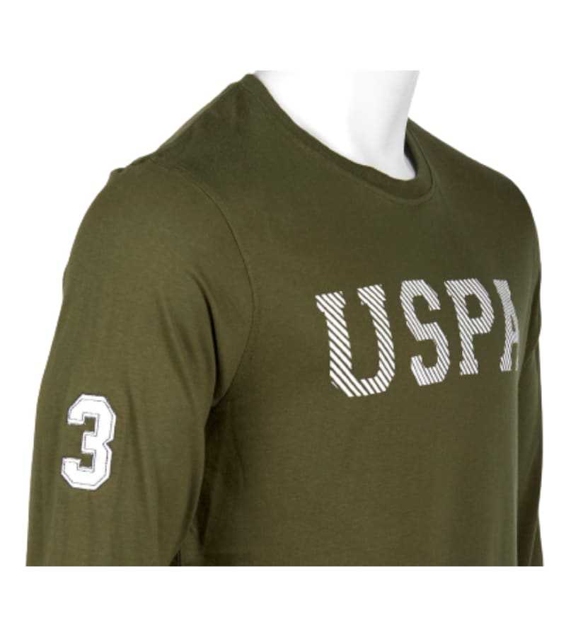 USPA Men's NO.3 LOGO Crew Neck Tee