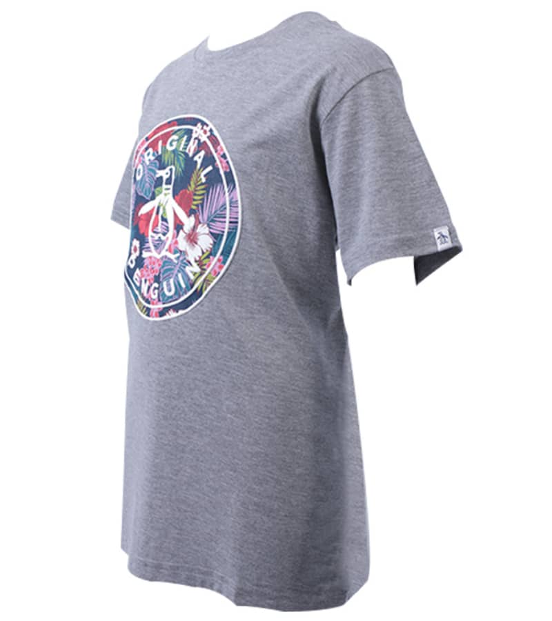 Original Penguin Boys FLORAL Stamp Logo Tee