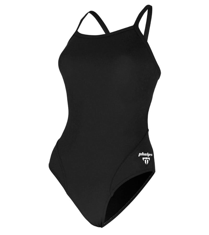Michael Phelps Ladies MID BACK Solid Swimuit