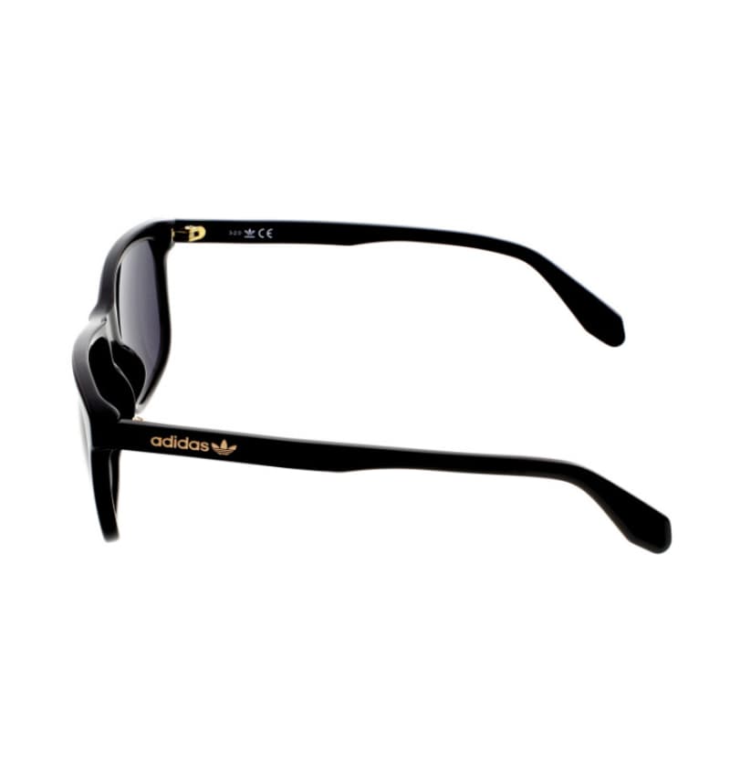 Men's Original Square Shape Sunglasses (Shiny Black Frame, Smoke Lens)
