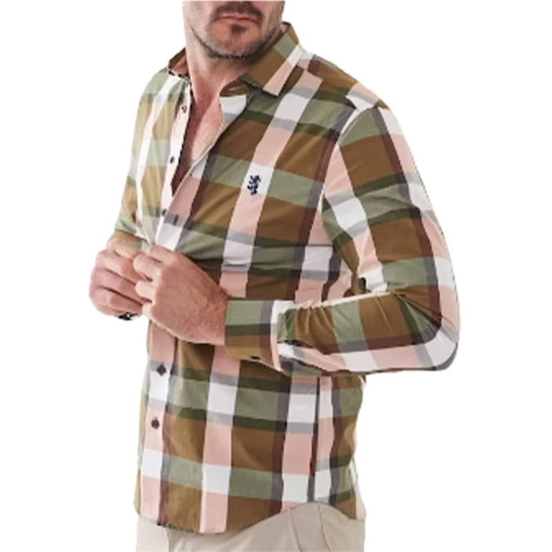 Pringle Men's Long Sleeve Tailored Check Shirt
