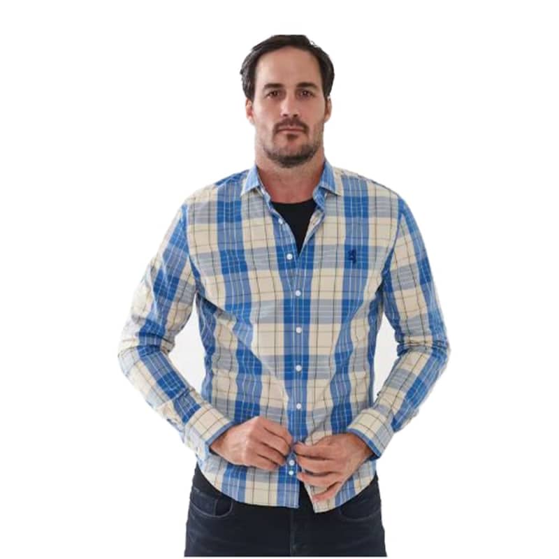 Pringle Men's Long Sleeve Tailored Check Shirt