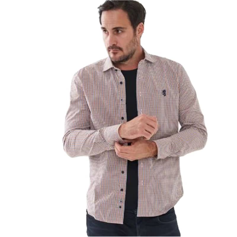 Pringle Men's Long Sleeve Tailored Check Shirt