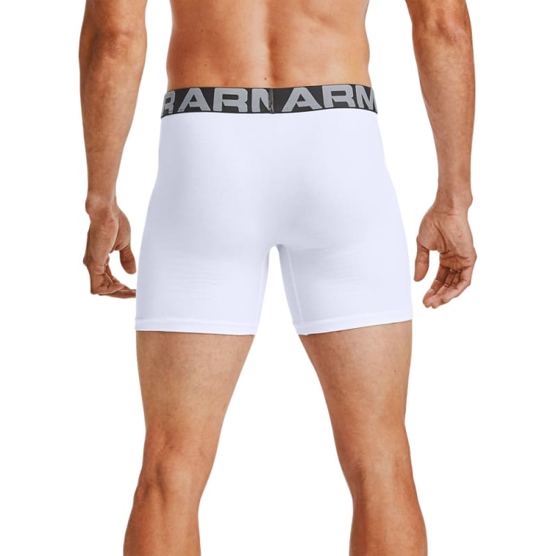 Under Armour Men's Charged Cotton 6 Inch 3-Pack BoxerJock Shorts