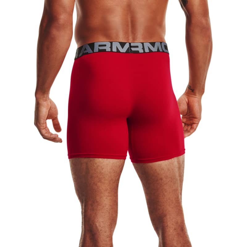 Under Armour Men's Charged Cotton 6 Inch 3-Pack BoxerJock Shorts
