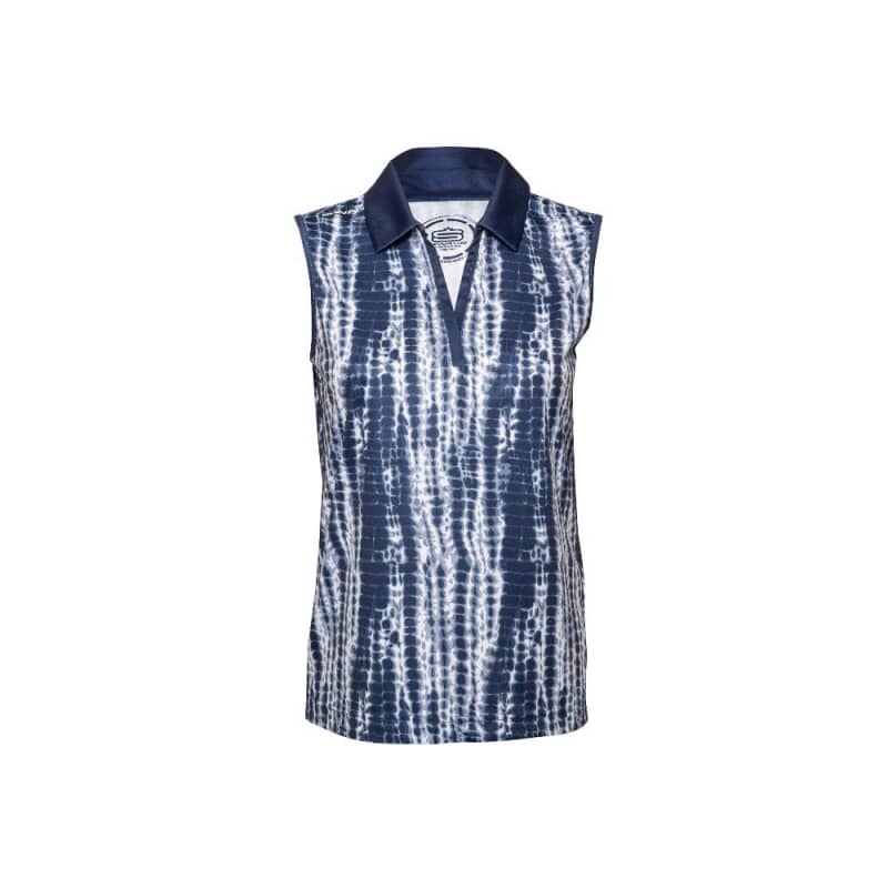 Ladies Shibori Sleeveless Golfer