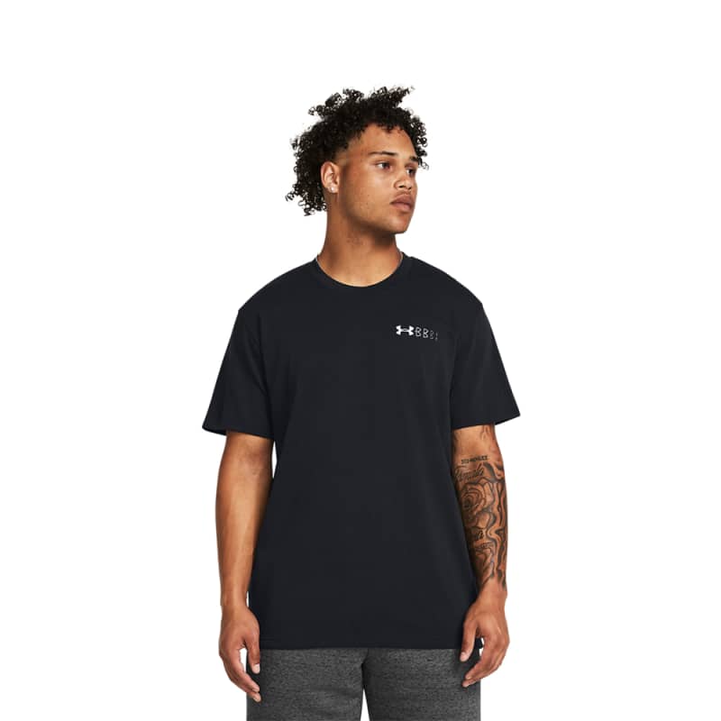 Men's Heavyweight Left Chest Logo Repeat Short Sleeve Tee