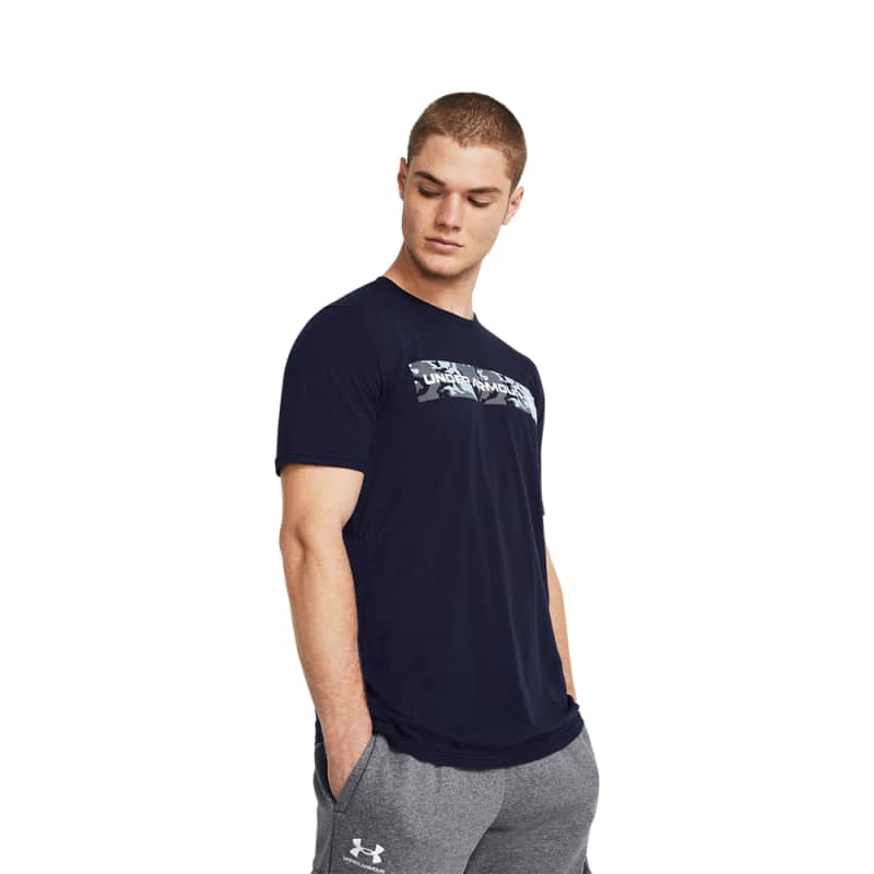 Men's Camo Chest Stripe Short Sleeve Tee