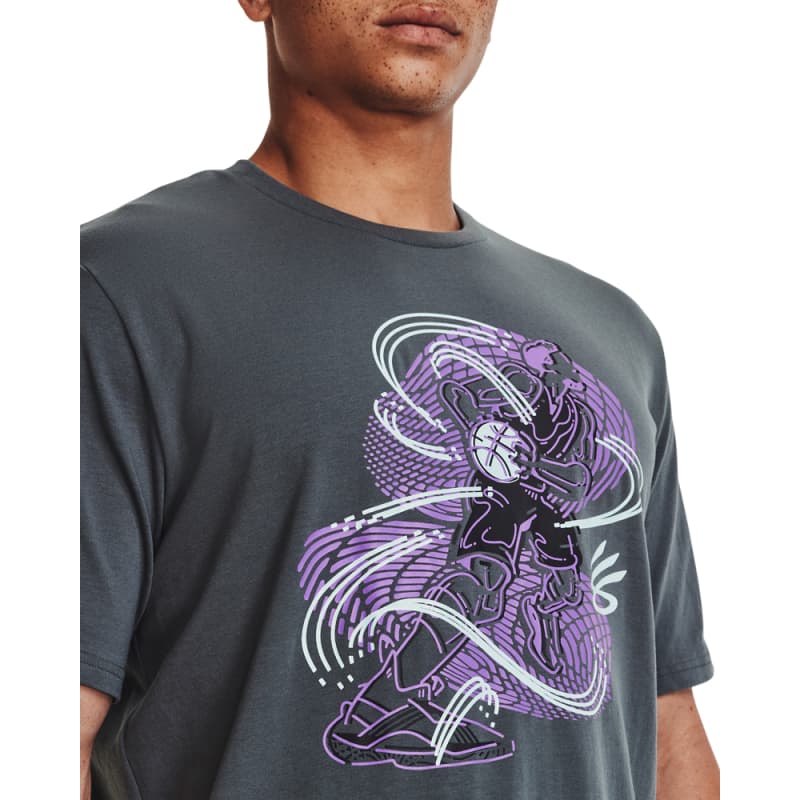 Men's Curry Animated Sketch Short Sleeve Tee