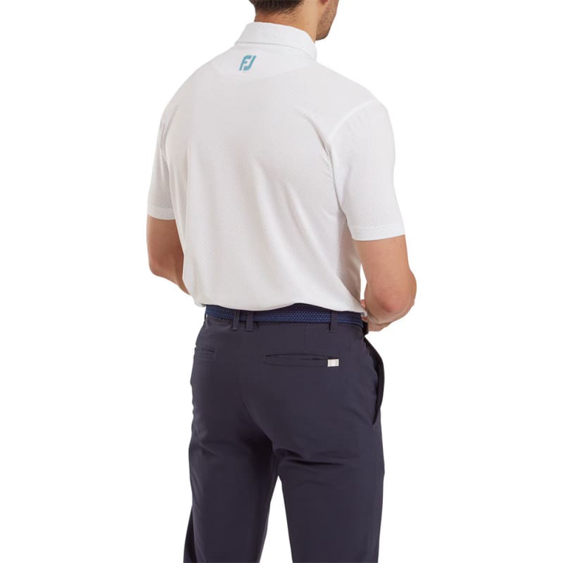 Men's Lisle Dot Print Polo Shirt
