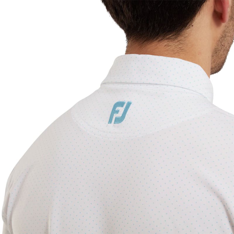 Men's Lisle Dot Print Polo Shirt
