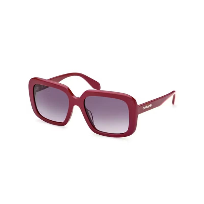 adidas Ladies Square Shape Sunglasses (Shiny Solid Cyclamen Frame/Gradient Smoke Lens)