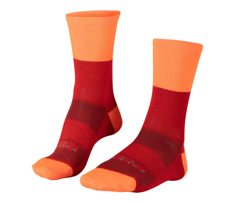 Falke Limited Edition Two Tone  Red Orange Unisex Socks