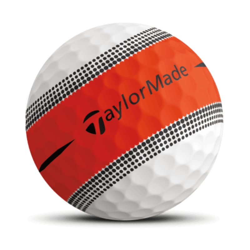 TaylorMade Tour Response Orange Stripe Men's Golf Ball (2022)