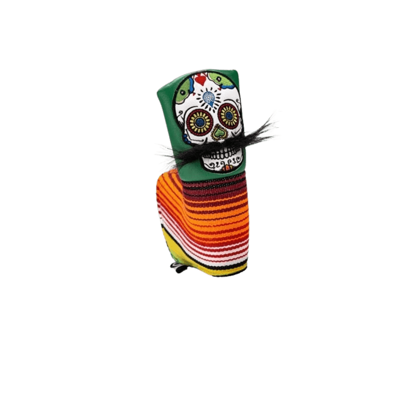 Pins &amp; Aces Sugar Skull Green Blade Cover 