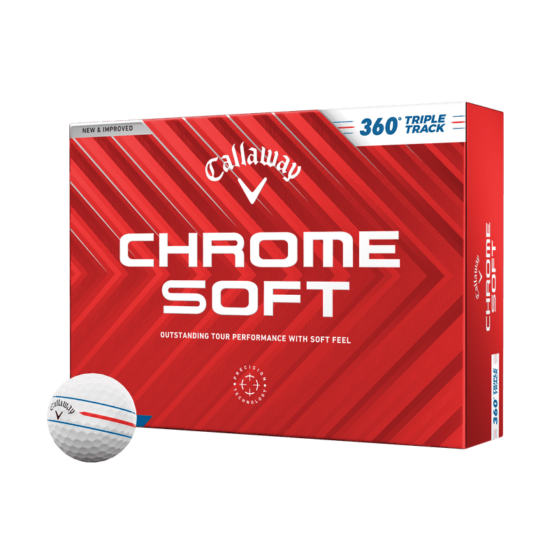 Callaway Chrome Soft 360 Triple Track Men's Golf Ball (2024)