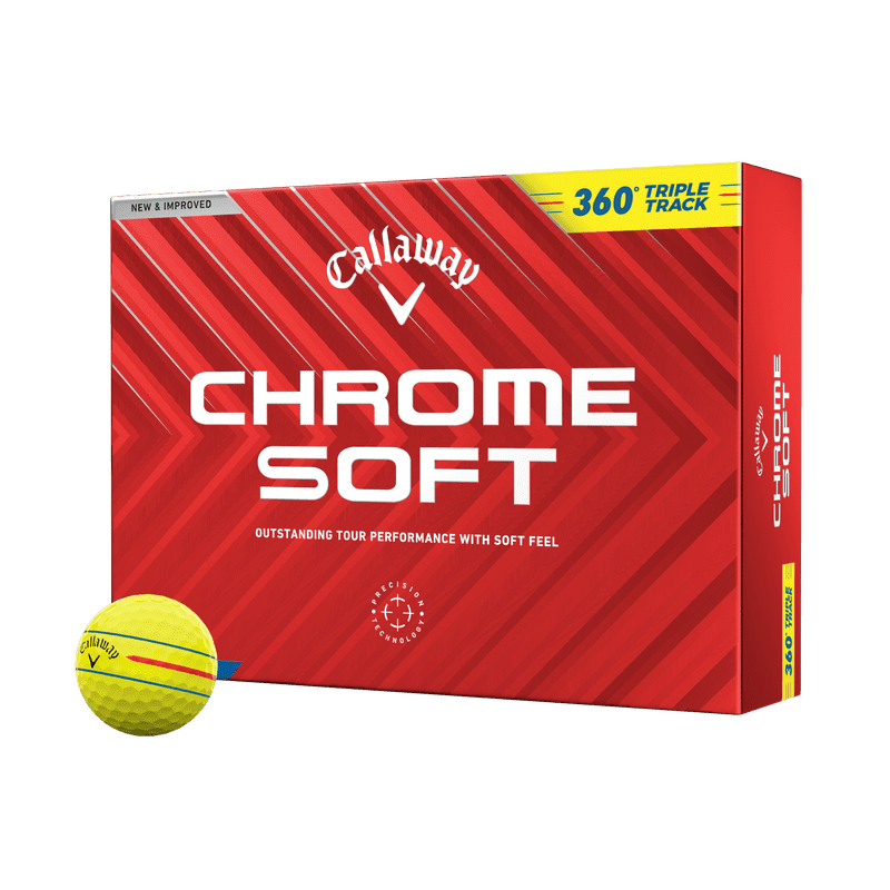 Callaway Chrome Soft 360 Triple Track Men's Golf Ball (2024)