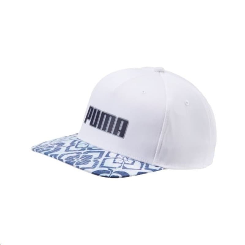 Puma Go Time Aloha Snapback Men's White/Navy Cap