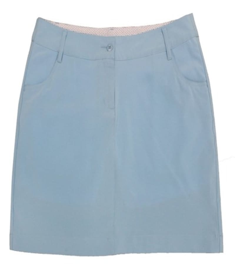 Swagg Plain Woven Ladies Blue Skirt
