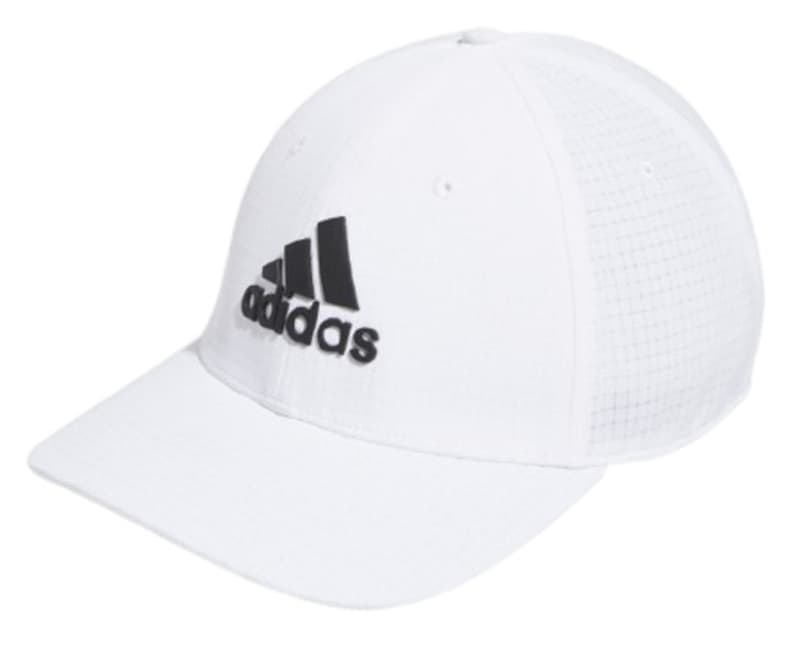2038893 adidas Golf Tour Fitted Men’s White Cap | Flook