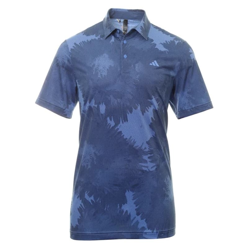 adidas Flower Print Mesh Men's Fushion Blue/Navy Shirt