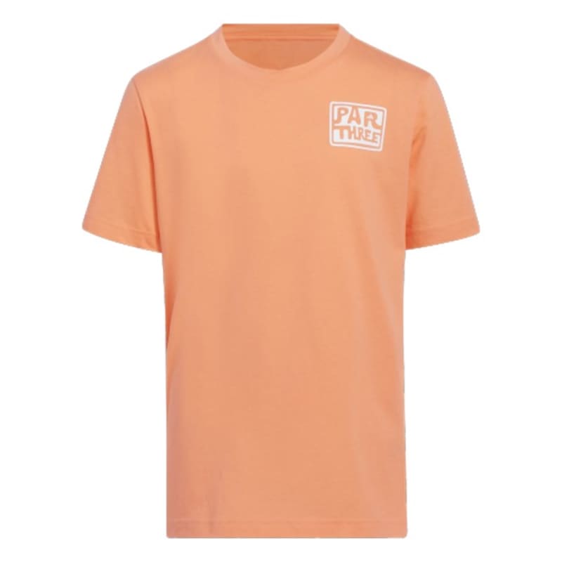 adidas Par Three Junior Coral Fusion Tee Shirt