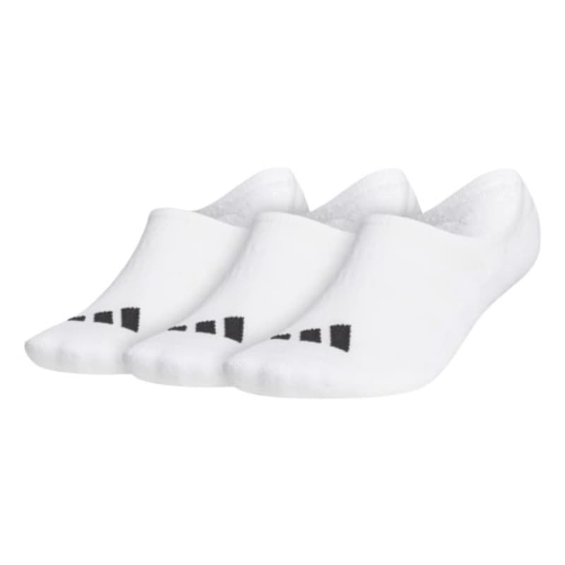 adidas 3 Pack Men’s No Show White Socks
