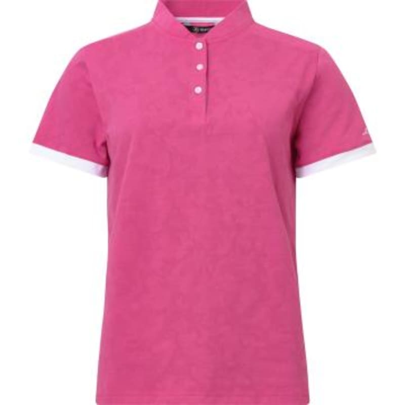 Abacus Crystal Ladies Rose Golf Shirt