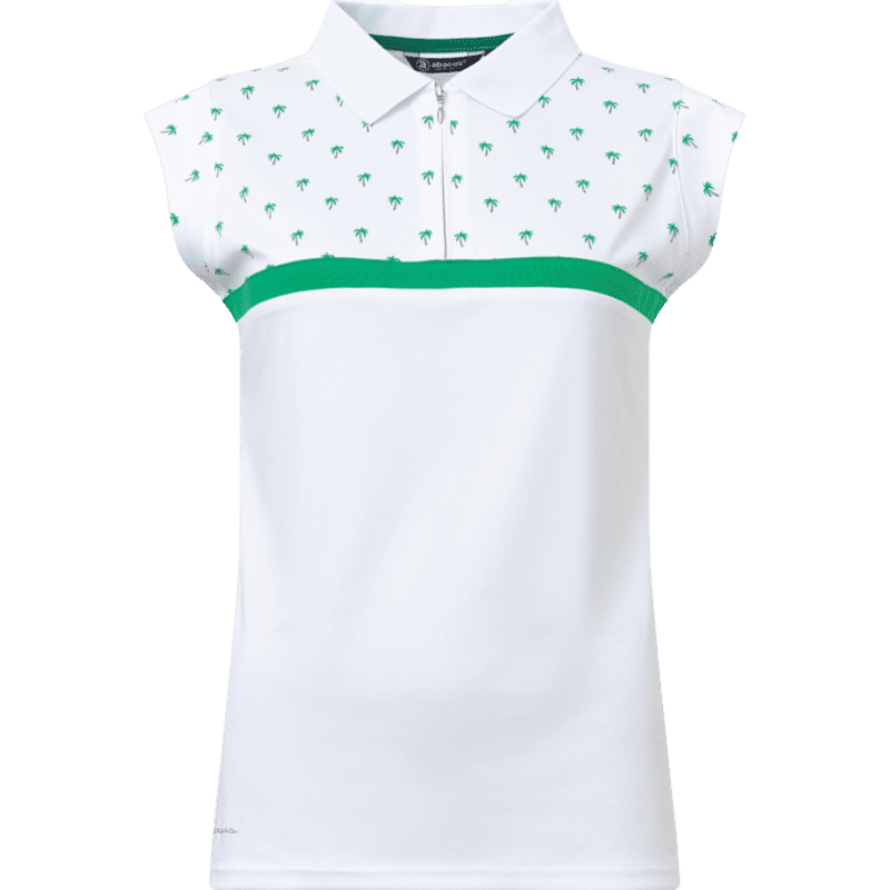  Abacus Juliet Wing Ladies Palm Tree Golf Shirt
