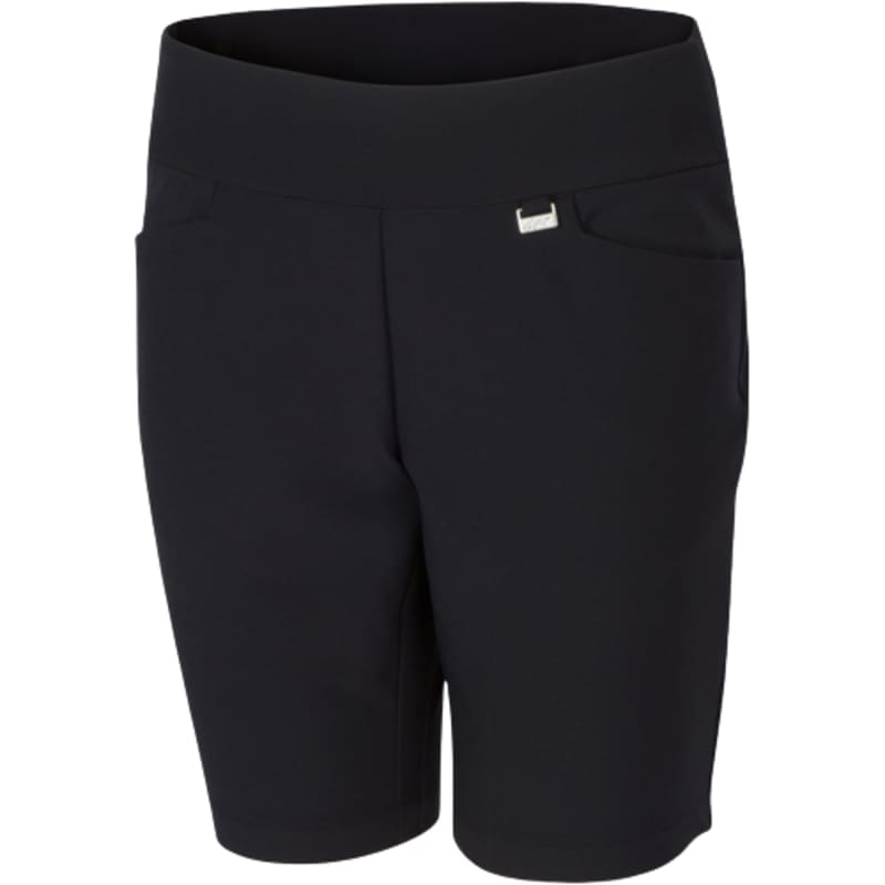 Greg Norman 4-Way Stretch Ladies Black Bermuda