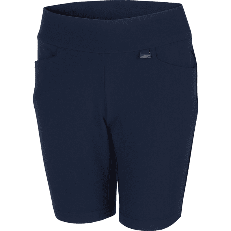  Greg Norman 4-Way Stretch Ladies Navy Bermuda