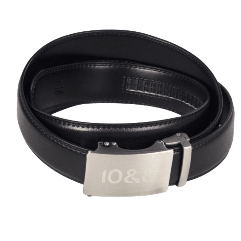 10&amp;8 Men's Black Leather Belt
