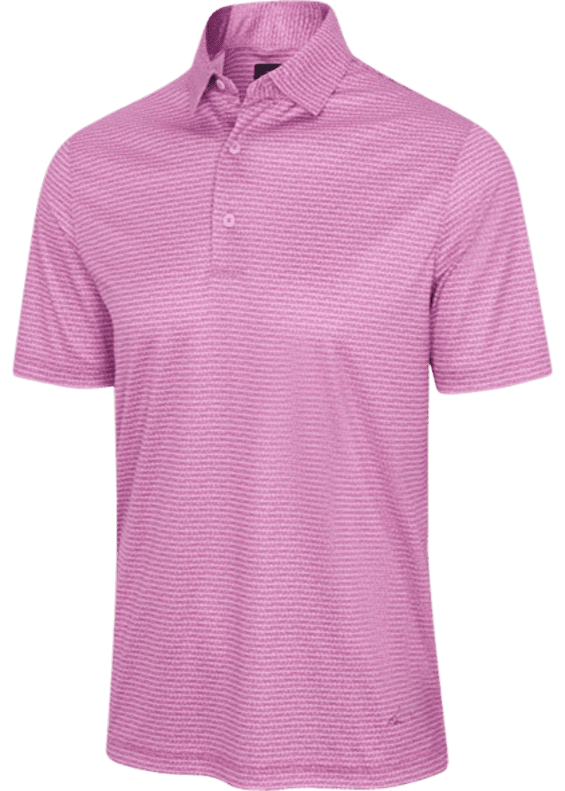 Greg Norman ML75 Recycled Microlux Fin Stripe Men's Mulberry Shirt