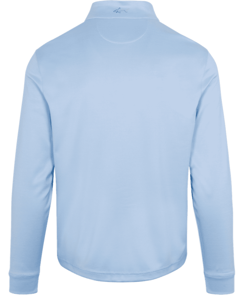 Greg Norman Clubhouse Men's Black Heather Pullover - Quarter Zip