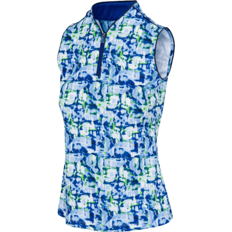 Greg Norman SALITA SL Ladies Blue Shirt