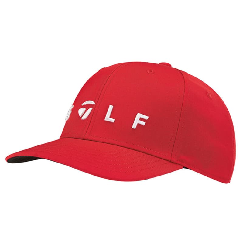 TaylorMade Lifestyle Adjustable Golf Logo Mens Red Cap