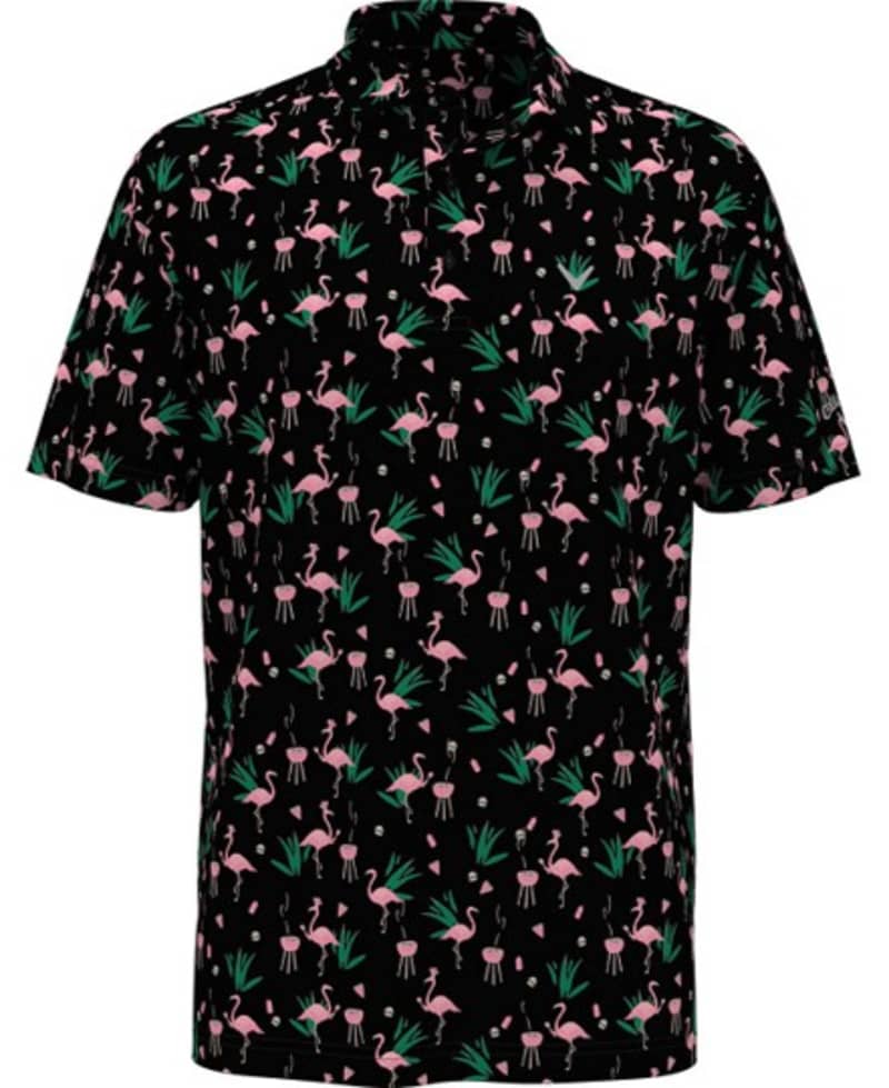 Callaway All-Over Flamingo Print Men's Limpet Shirt 