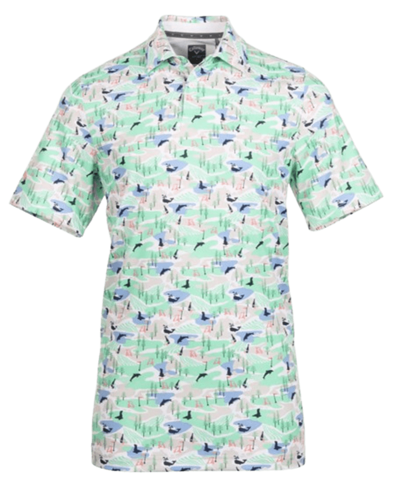 Callaway All Over ESS Print Men’s Coastal White Shirt