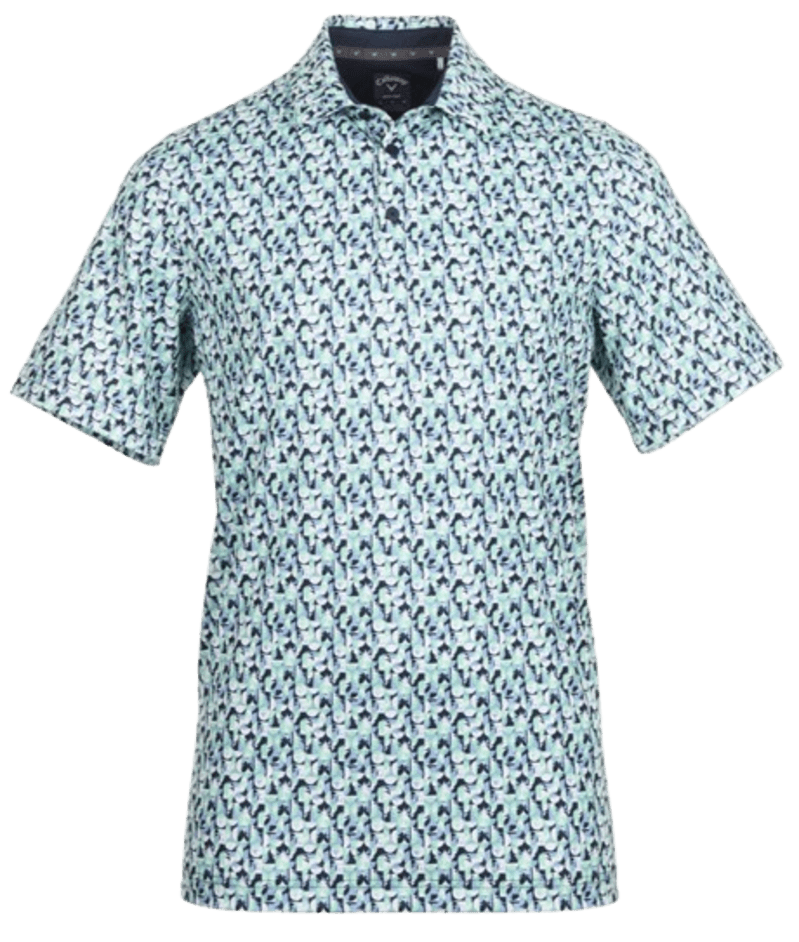 Callaway All Over Trade Mark Abstract Men’s Peacoat Shirt