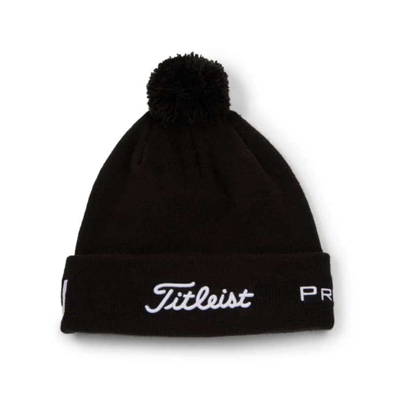  Titleist Tour Pom Pom Men’s Black Beanie