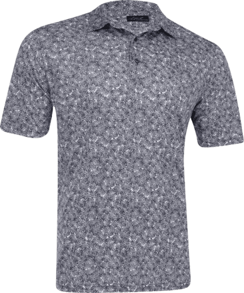 Greg Norman ML75 Vine Print Men's Navy Shirt